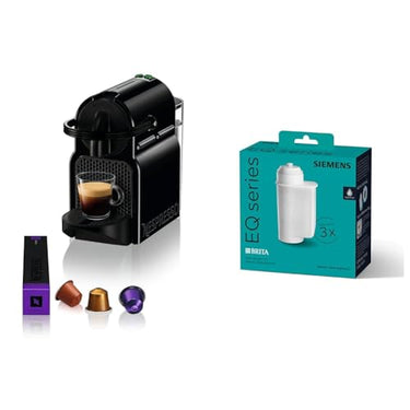 Nespresso De'Longhi EN 80.B Inissia, Hochdruckpumpe, Energiesparfunktion & Siemens BRITA Intenza Wasserfilter TZ70033A,verringert den Kalkgehalt des Wassers im Sale